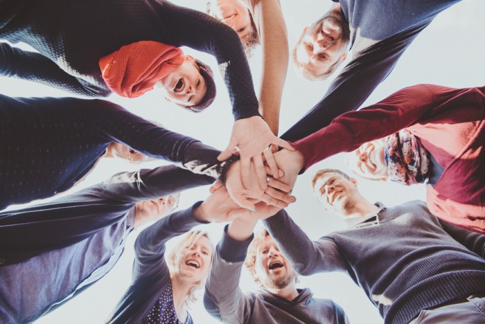 Teamfoto Agentur Frische Fische: Kurz vor internem Barcamp - und los!